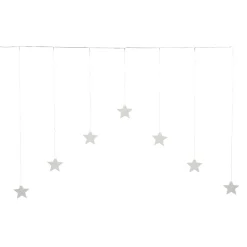 LED-Lichtervorhang 'Stern' 52 LEDs warmweiß 150 cm