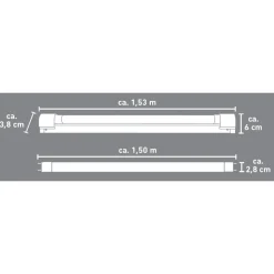 LED-Lichtleiste weiß 24 W G13 2640 lm 153 cm