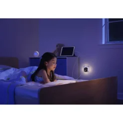 LED-Nachtlicht 'Lunetta Edge' schwarz USB A/C 58 x 60 x 70 mm