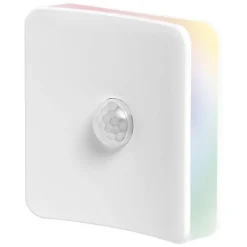 LED-Nachtlicht 'Lunetta Square' weiß Bewegungssensor RGB 62 x 62 mm