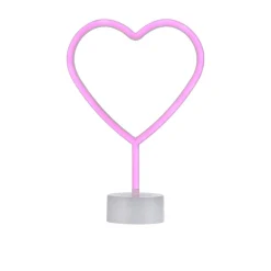 LED-Neon-Bild 'Herz' mehrfarbig 20 x 30 x 8,5 cm