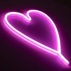 LED-Neon-Bild 'Herz' mehrfarbig 29 x 38 x 2 cm