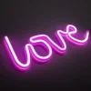 LED-Neon-Bild 'Love' mehrfarbig 34,3 x 12,5 x 2 cm