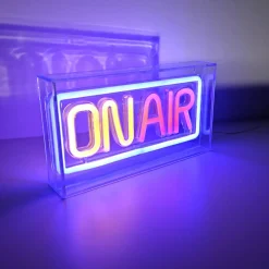 LED-Neon-Bild 'On Air' mehrfarbig 23 x 12,7 x 4 cm