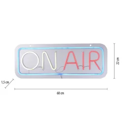 LED-Neon-Bild 'On Air' mehrfarbig 60 x 22 x 1,5 cm