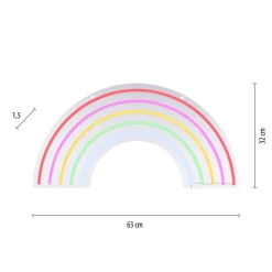 LED-Neon-Bild 'Rainbow' mehrfarbig 63 x 32 x 1,5 cm