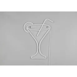 LED-Neon-Wandleuchte 'Cheers' transparent 32,5 x 43 x 1,6 cm