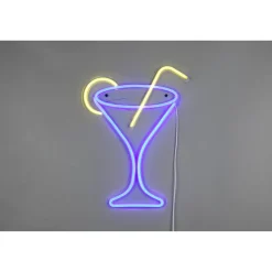 LED-Neon-Wandleuchte 'Cheers' transparent 32,5 x 43 x 1,6 cm