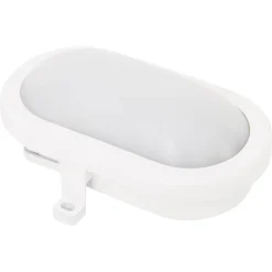 LED-Ovalarmatur 230 V weiß