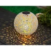 LED-Solarkugel weiß/bronzefarben Ø 25 cm