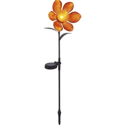 LED-Solarleuchte 'Blüte' orange 71 cm