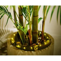 LED-Solar-Leuchtring für Blumentopf schwarz Ø 30 cm