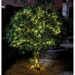 LED-Solar-Lichterkette 'Draht' weiß 4,9 m