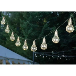 LED-Solar-Lichterkette 'Glühbirne' weiß 1,8 m