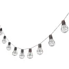 LED-Solar-Lichterkette 'Kerzenbirne' schwarz 1,8 m