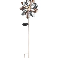LED-Solarspieß Windspiel silber 92 cm