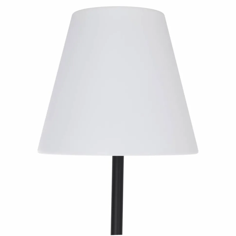 LED-Solar-Stehleuchte RGB Edelstahl schwarz Ø 34,5 x 150 cm