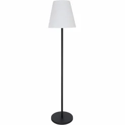 LED-Solar-Stehleuchte RGB Edelstahl schwarz Ø 34,5 x 150 cm