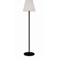 LED-Solar-Stehleuchte RGB Edelstahl schwarz Ø 34,5 x 150 cm