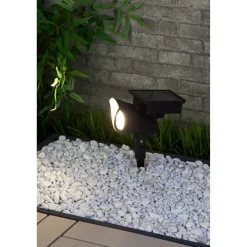 LED-Solar-Strahler schwarz 27,4 cm