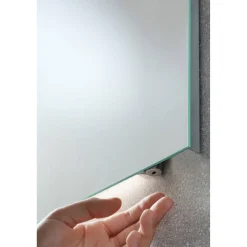 LED-Spiegel 'Brillant Light' aluminiumfarben 110 x 68 x 2,4 cm