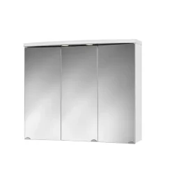 LED-Spiegelschrank 'Ancona' weiß Hochglanz 82,5 x 69,1 x 25 cm