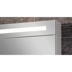 LED-Spiegelschrank 'B.Clever' weiß 120 x 70,6 x 15,8 cm