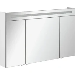 LED-Spiegelschrank 'B.Clever' weiß 120 x 70,6 x 15,8 cm