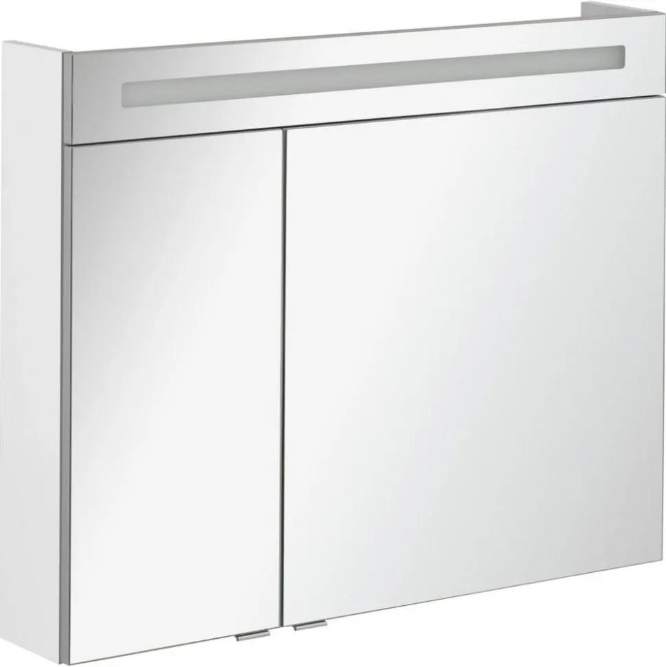LED-Spiegelschrank 'B.Clever' weiß 90 x 70,6 x 15,8 cm