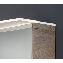 LED-Spiegelschrank 'B.Style' braun 80 x 81,2 x 15,3 cm