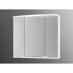 LED-Spiegelschrank 'Doro' weiß Hochglanz 67,4 x 60 x 22 cm