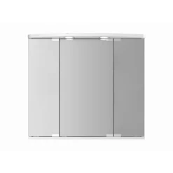 LED-Spiegelschrank 'Doro' weiß Hochglanz 67,4 x 60 x 22 cm
