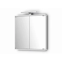 LED-Spiegelschrank 'KandiLED' weiß Hochglanz 60 x 70,2 x 19,4 cm