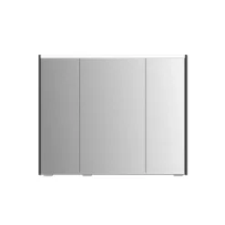 LED-Spiegelschrank 'KHX' anthrazit Hochglanz 90,4 x 74 x 14,2 cm