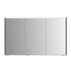 LED-Spiegelschrank 'KHX' anthrazit Hochglanz 120,4 x 74 x 14,2 cm
