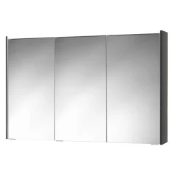 LED-Spiegelschrank 'KHX' anthrazit Hochglanz 120,4 x 74 x 14,2 cm