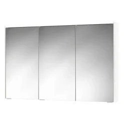 LED-Spiegelschrank 'KHX' weiß Hochglanz 120,4 x 74 x 14,2 cm