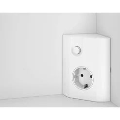 LED-Spiegelschrank 'KHX' weiß Hochglanz 80,4 x 74 x 14,2 cm