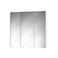 LED-Spiegelschrank 'KHX' weiß Hochglanz 80,4 x 74 x 14,2 cm