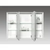 LED-Spiegelschrank 'KHX' weiß Hochglanz 100,4 x 74 x 14,2 cm