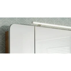 LED-Spiegelschrank 'Milano' braun 89,9 x 78 x 15,8 cm
