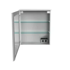 LED-Spiegelschrank 'Oxford' weiß 60,2 x 69,6 x 20 cm