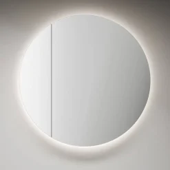 LED-Spiegelschrank 'Picasso' goldfarben Ø 60 x 8,9 cm