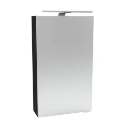 LED-Spiegelschrank 'SBC' anthrazit 40 x 68 x 15,3 cm links