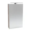 LED-Spiegelschrank 'SBC' braun 40 x 68 x 15,3 cm rechts