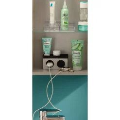 LED-Spiegelschrank 'SBC' braun 50 x 68 x 15,3 cm rechts