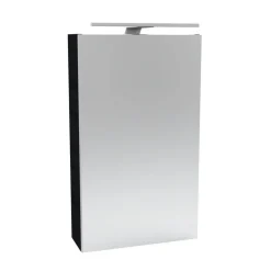 LED-Spiegelschrank 'SBC' dunkelbraun 40 x 68 x 15,3 cm rechts