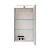 LED-Spiegelschrank 'SBC' grau 40 x 68 x 15,3 cm links