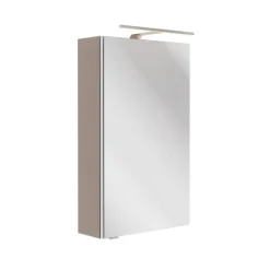 LED-Spiegelschrank 'SBC' grau 40 x 68 x 15,3 cm links