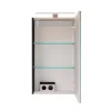 LED-Spiegelschrank 'SBC' schwarz matt 40 x 68 x 15,3 cm rechts